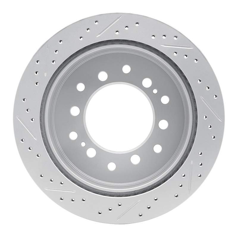 Lexus Gx470 Brake Rotor (1) - Rear Right - DFC - Drilled & Slotted Geoperformance - `01-`09