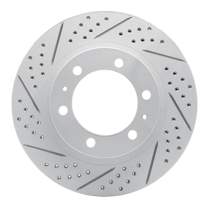Toyota Tacoma Brake Rotor (1) - Front Left - DFC - Drilled & Slotted Geoperformance - `03-`23
