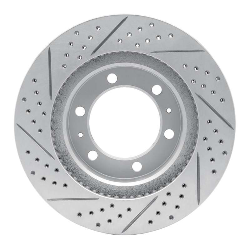 Toyota 4Runner Brake Rotor (1) - Front Right - DFC - Drilled & Slotted Geoperformance - `03-`23