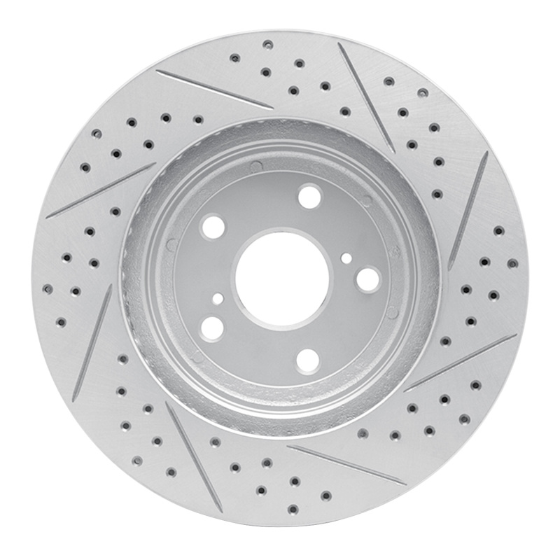 Lexus RX350 Brake Rotor (1) - Front Left - DFC - Drilled & Slotted Geoperformance - `04-`09