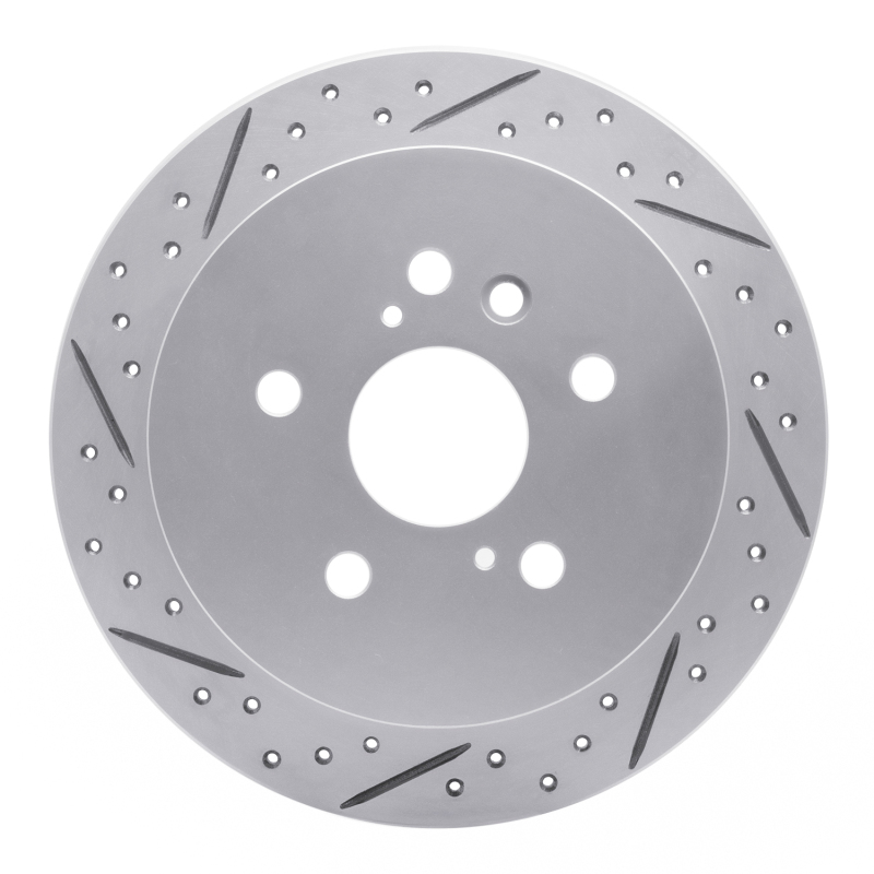 Lexus Rx400H Brake Rotor (1) - Rear Left - DFC - Drilled & Slotted Geoperformance - `04-`09