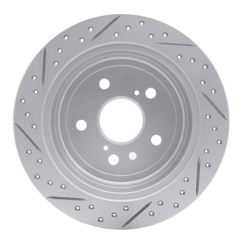 Lexus RX330 Brake Rotor (1) - Rear Right - DFC - Drilled & Slotted Geoperformance - `04-`09