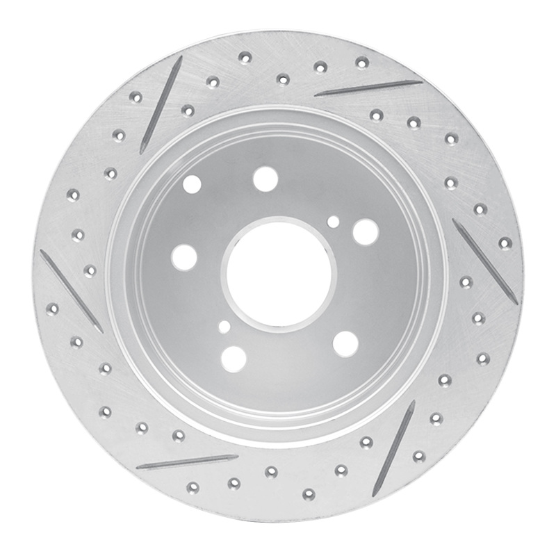 Lexus Hs250H Brake Rotor (1) - Rear Right - DFC - Drilled & Slotted Geoperformance - `06-`18