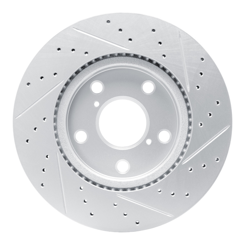 Lexus Hs250H Brake Rotor (1) - Front Left - DFC - Drilled & Slotted Geoperformance - `06-`18