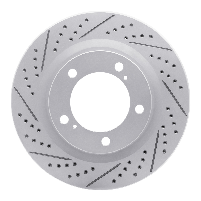 Lexus LX570 Brake Rotor (1) - Front Left - DFC - Drilled & Slotted Geoperformance - `07-`22
