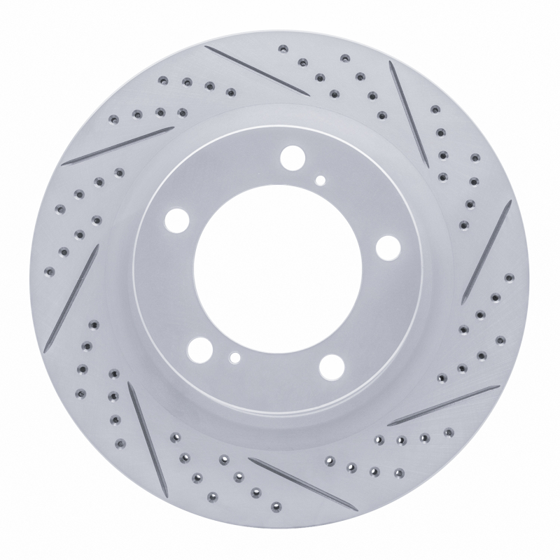 Lexus LX570 Brake Rotor (1) - Front Right - DFC - Drilled & Slotted Geoperformance - `07-`22