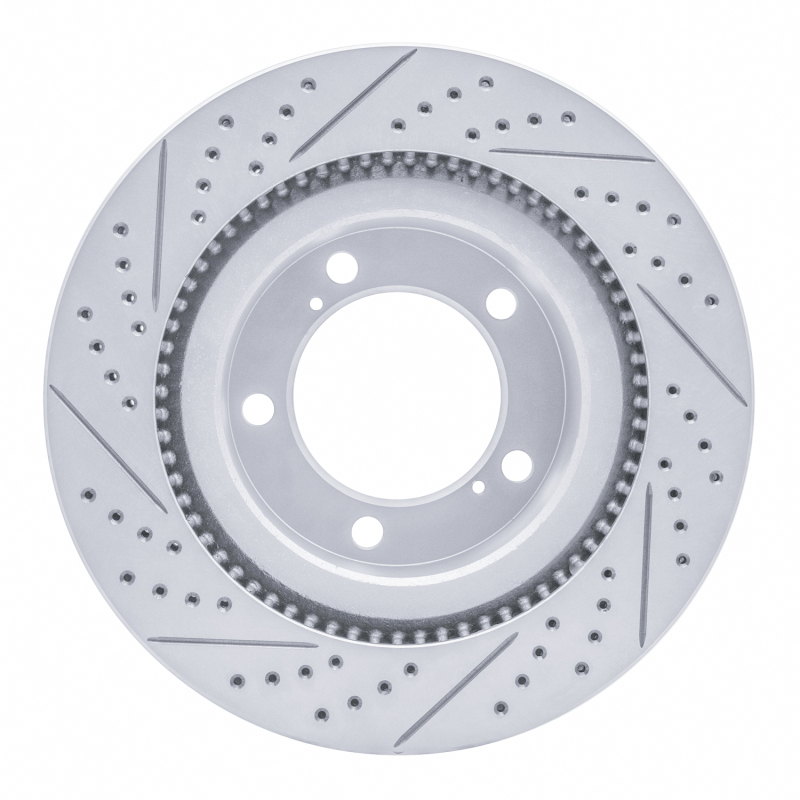 Lexus LX570 Brake Rotor (1) - Front Right - DFC - Drilled & Slotted Geoperformance - `07-`22