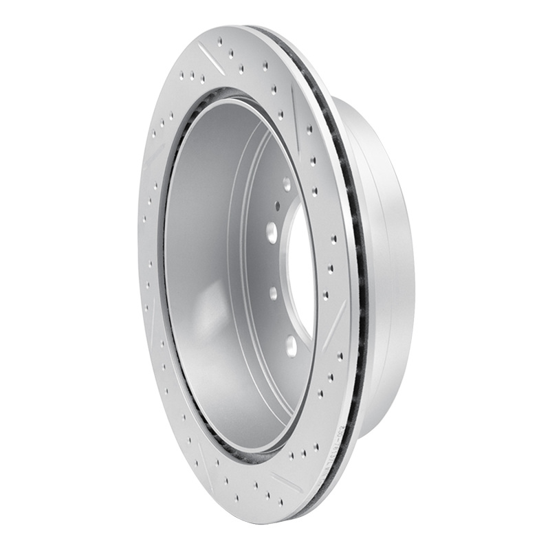 Lexus LX570 Brake Rotor (1) - Rear Left - DFC - Geoperformance Drilled & Slotted - `07-`22