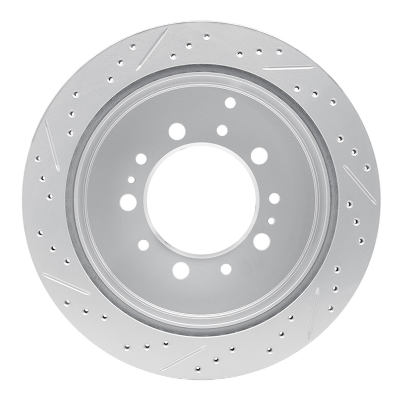 Lexus Lx570 Brake Rotor (1) - Rear Right - DFC - Geoperformance Rotor - Drilled and Slotted - `07-`22