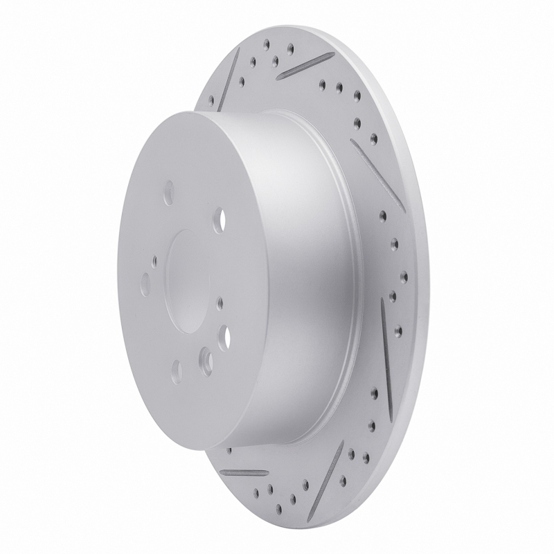 Toyota Highlander Brake Rotor (1) - Rear Left - DFC - Geoperformance Drilled & Slotted - `08-`13