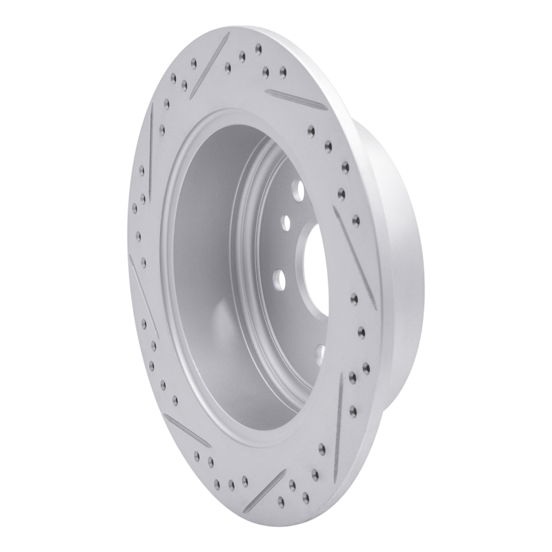 Toyota Highlander Brake Rotor (1) - Rear Right - DFC - Drilled & Slotted Geoperformance - `08-`13