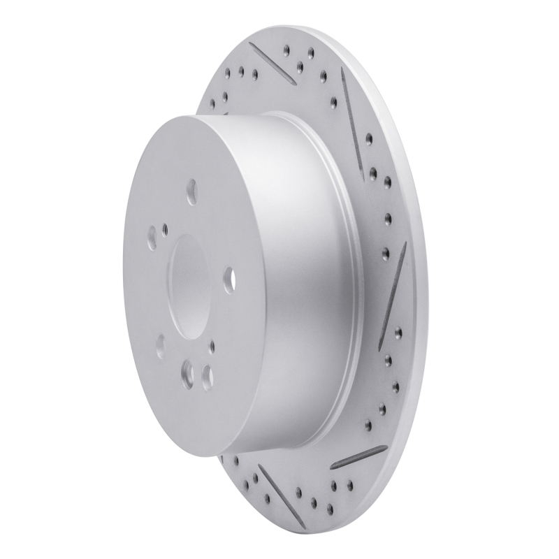 Toyota Highlander Brake Rotor (1) - Rear Right - DFC - Drilled & Slotted Geoperformance - `08-`13