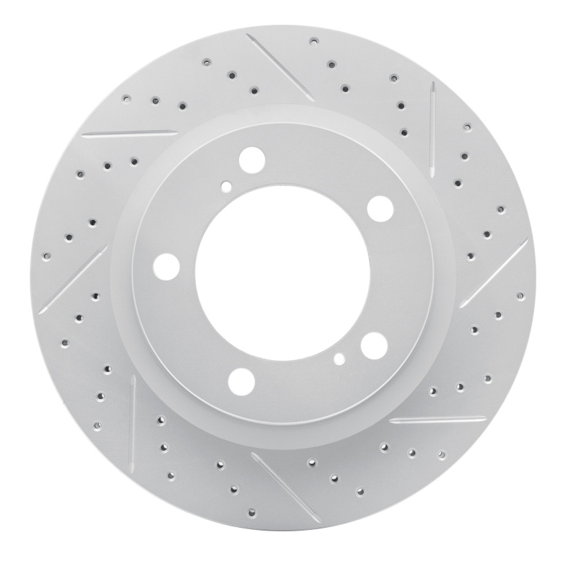 Lexus Lx570 Brake Rotor (1) - Front Right - DFC - Geoperformance Rotor - Drilled & Slotted - `08-`21