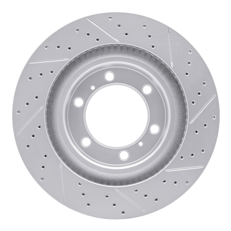 Lexus Gx460 Brake Rotor (1) - Front Left - DFC - Drilled & Slotted Geoperformance - `10-`24