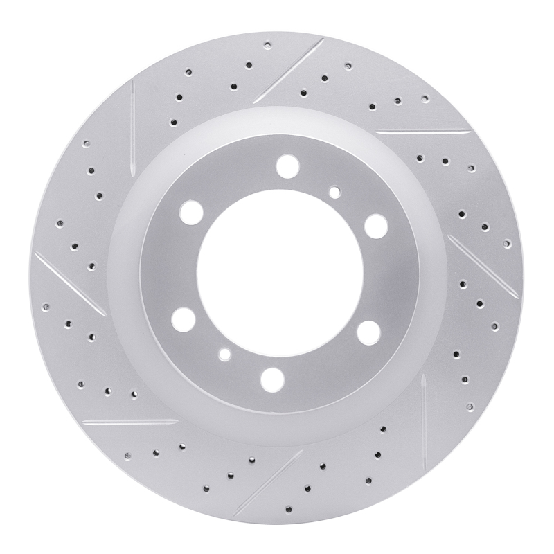 Lexus Gx460 Brake Rotor (1) - Front Left - DFC - Drilled & Slotted Geoperformance - `10-`24