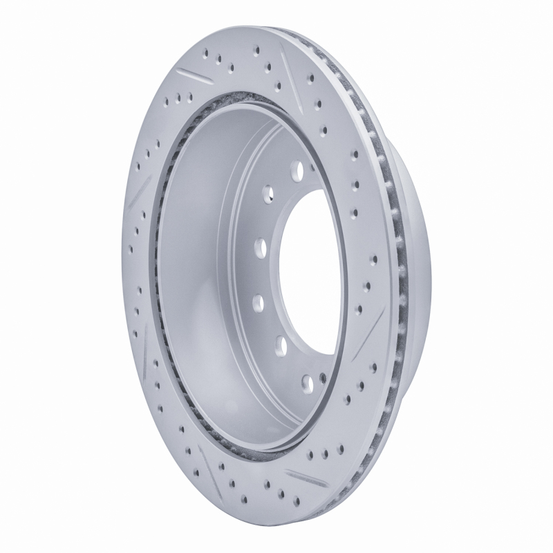 Lexus GX460 Brake Rotor (1) - Rear Left - DFC - Drilled & Slotted Geoperformance - `10-`24