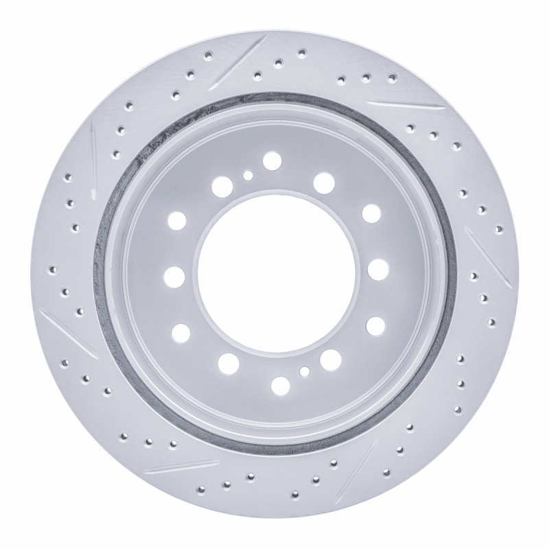 Lexus GX460 Brake Rotor (1) - Rear Right - DFC - Geoperf Rotors - Drill & Slot - `10-`24