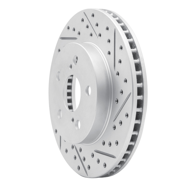 Toyota Prius Prime Brake Rotor (1) - Front Right - DFC - Drilled & Slotted Geoperformance - `16-`22