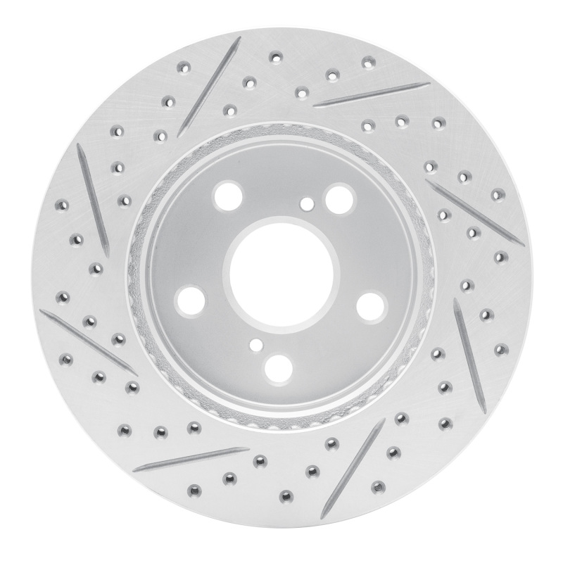 Toyota Prius Prime Brake Rotor (1) - Front Right - DFC - Drilled & Slotted Geoperformance - `16-`22