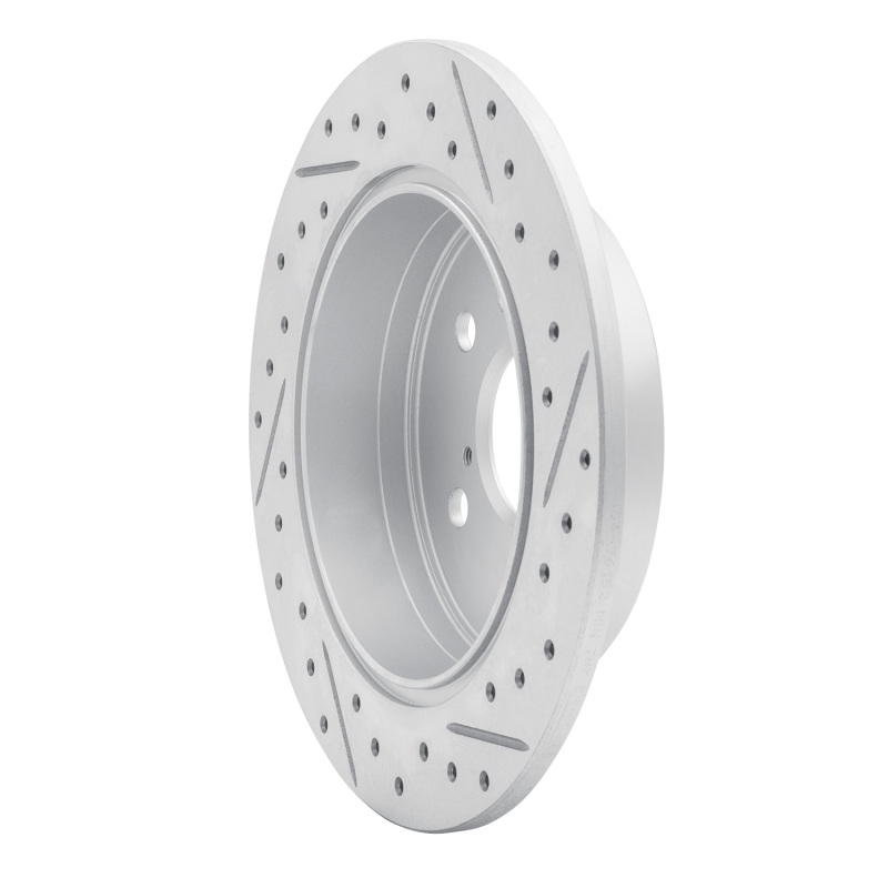 Toyota Camry Brake Rotor (1) - Rear Left - DFC - Drilled & Slotted Geoperformance - `18-`24