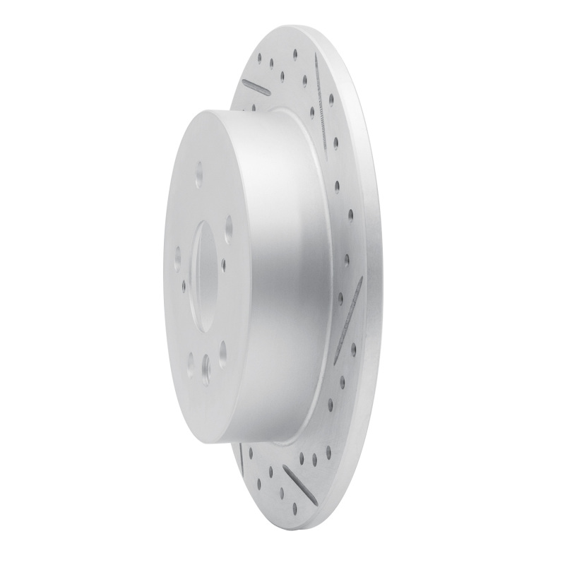 Toyota Camry Brake Rotor (1) - Rear Right - DFC - Drilled & Slotted Geoperformance - `18-`24