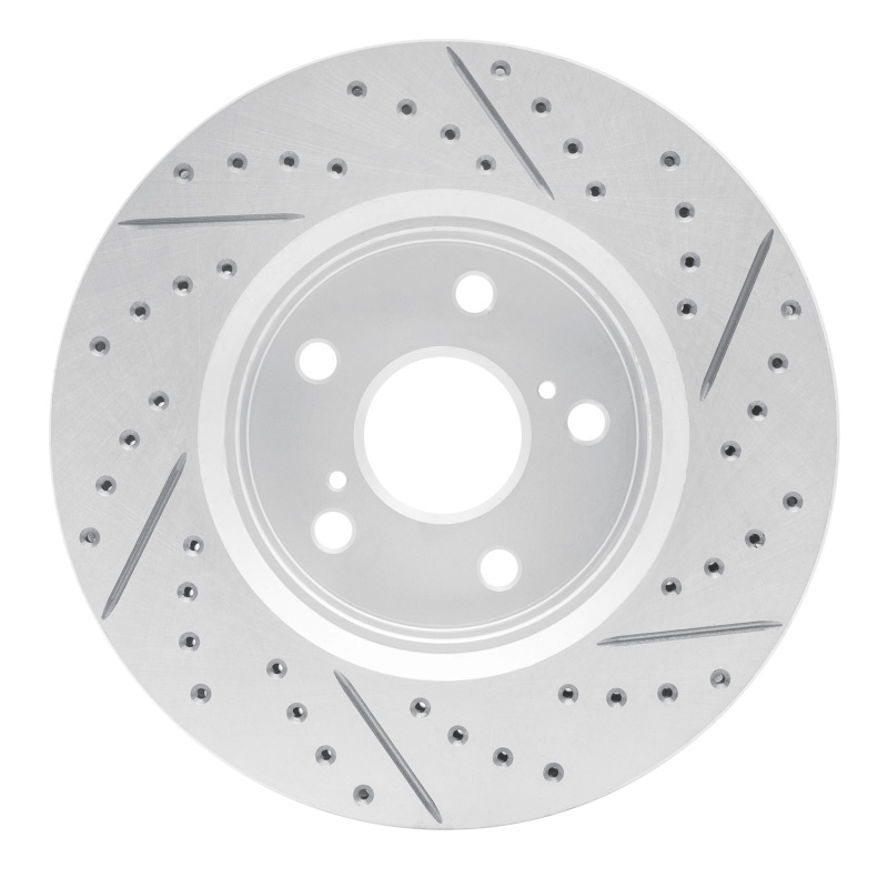 Toyota C-HR Brake Rotor (1) - Front Left - DFC - Geoperformance, Drilled and Slotted - `18-`22