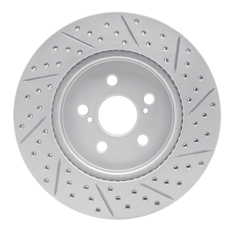 Toyota Prius Prime Brake Rotor (1) - Front Left - DFC - Drilled & Slotted Geoperformance - `19-`26