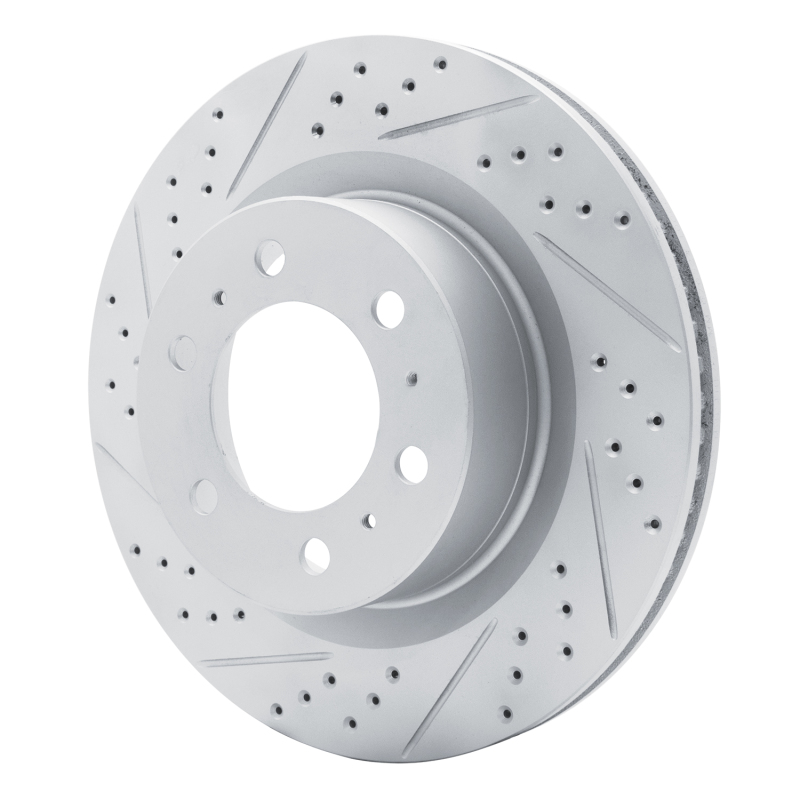Lexus Gx550 Brake Rotor (1) - Front Left - DFC - Drilled & Slotted Geoperformance - `22-`25
