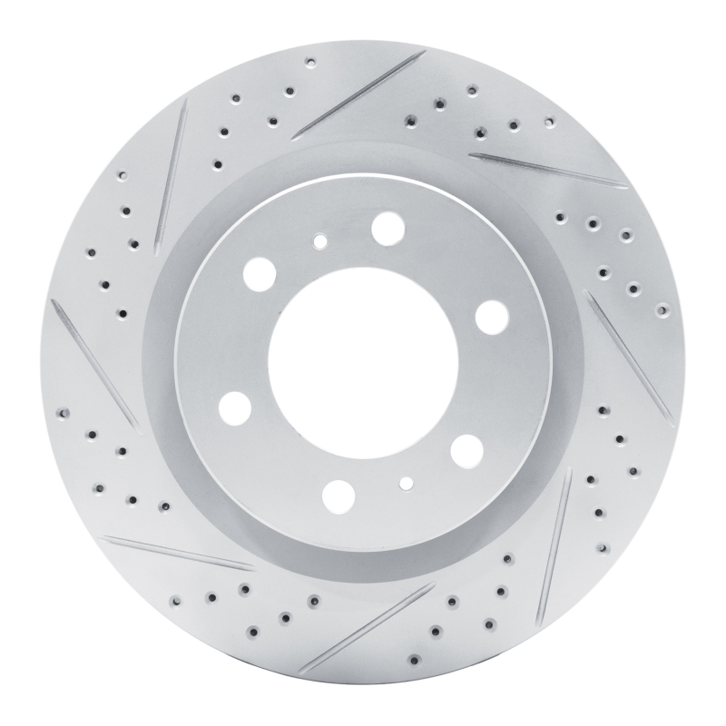 Lexus Gx550 Brake Rotor (1) - Front Left - DFC - Drilled & Slotted Geoperformance - `22-`25