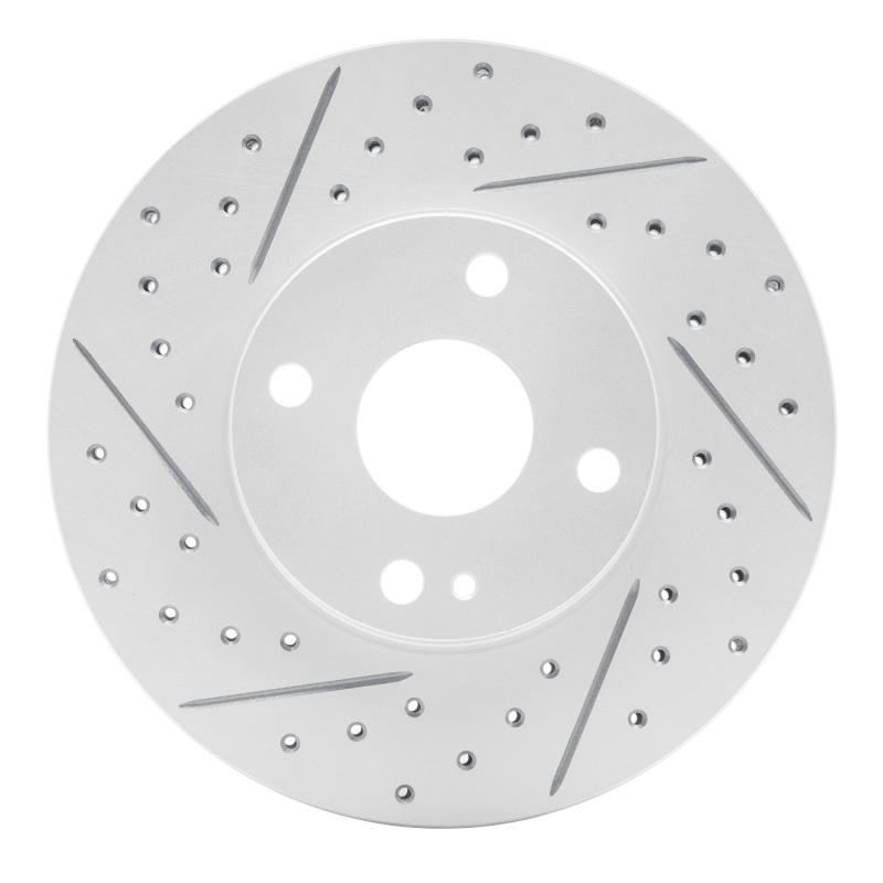 Mazda Miata Brake Rotor (1) - Front Left - DFC - Drilled & Slotted Geoperformance - `94-`02