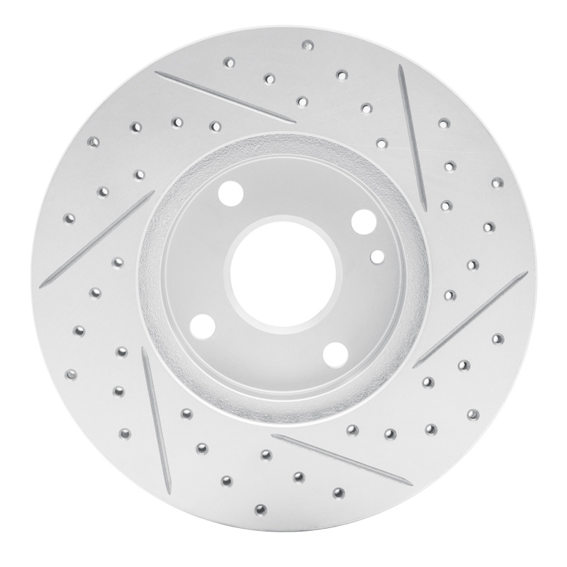 Mazda Miata Brake Rotor (1) - Front Left - DFC - Drilled & Slotted Geoperformance - `94-`02