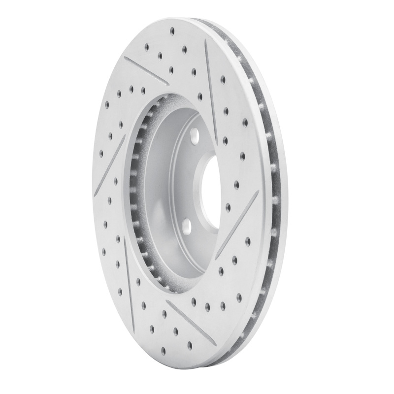 Mazda Miata Brake Rotor (1) - Front Left - DFC - Drilled & Slotted Geoperformance - `94-`02