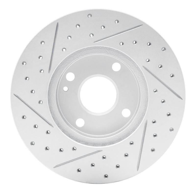 Mazda Miata Brake Rotor (1) - Front Right - DFC - Drilled & Slotted Geoperformance - `94-`02