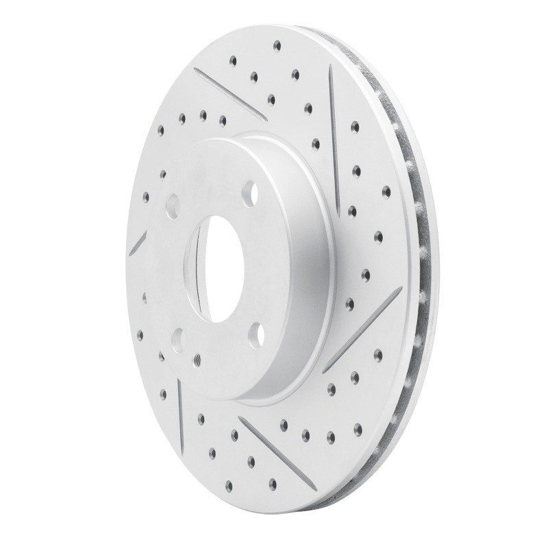 Mazda Miata Brake Rotor (1) - Front Right - DFC - Drilled & Slotted Geoperformance - `94-`02