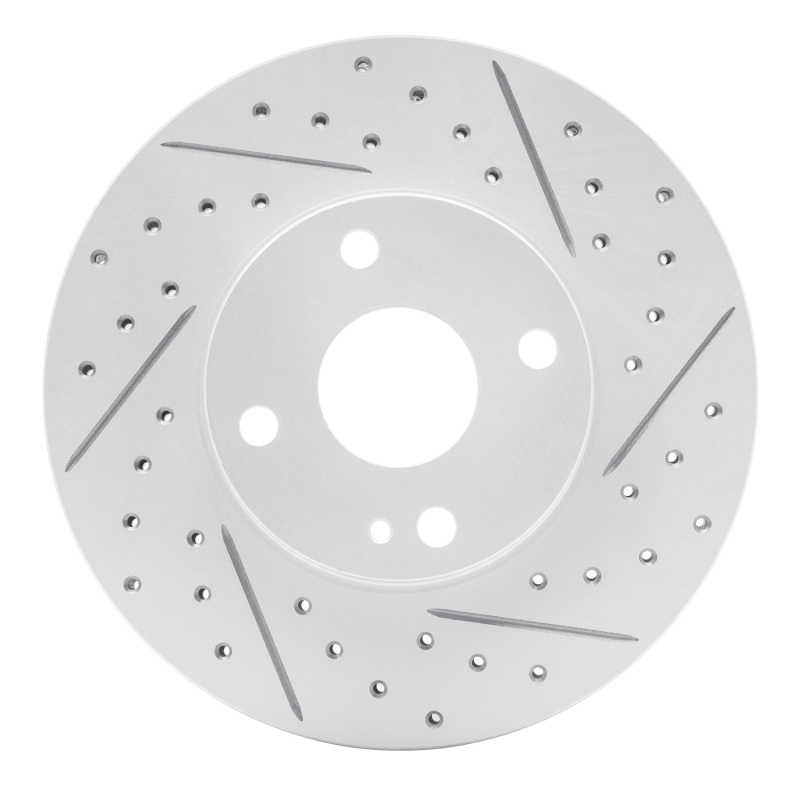 Mazda Miata Brake Rotor (1) - Front Right - DFC - Drilled & Slotted Geoperformance - `94-`02