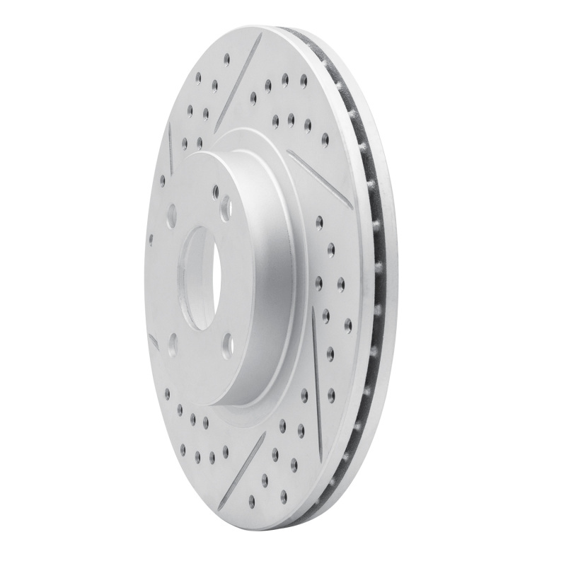 Mazda Miata Brake Rotor (1) - Front Left - DFC - Drilled & Slotted Geoperformance - `01-`05