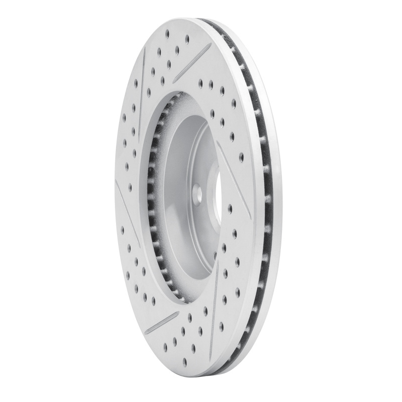 Mazda Miata Brake Rotor (1) - Front Right - DFC - Drilled & Slotted Geoperformance - `01-`05