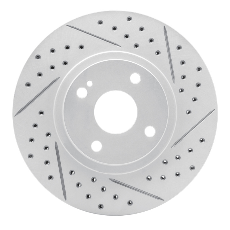 Mazda Miata Brake Rotor (1) - Front Right - DFC - Drilled & Slotted Geoperformance - `01-`05