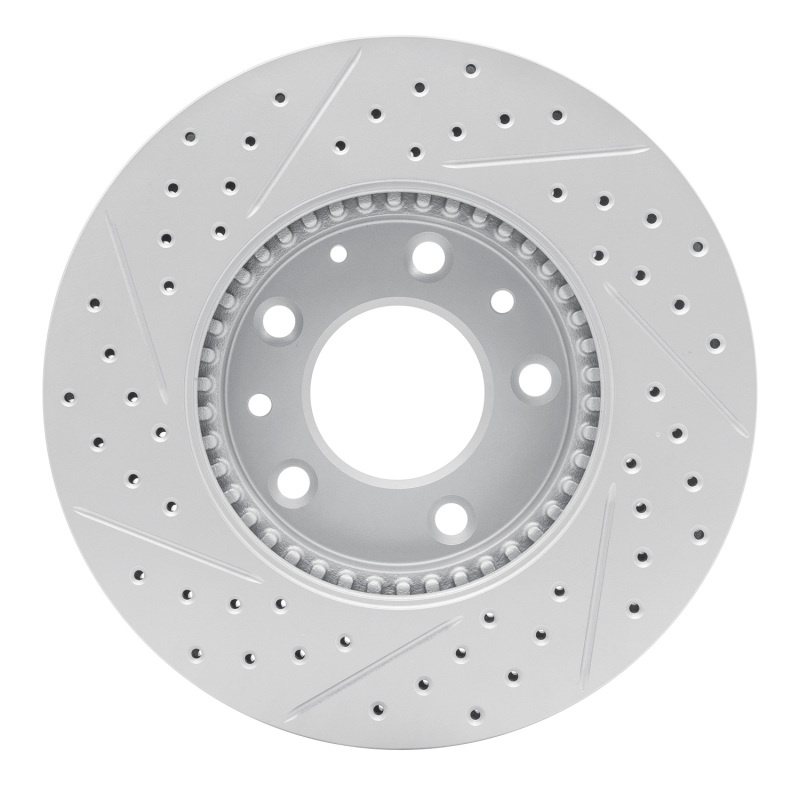 Mazda 6 Brake Rotor (1) - Front Right - DFC - Geoperformance Drilled & Slotted - `03-`05