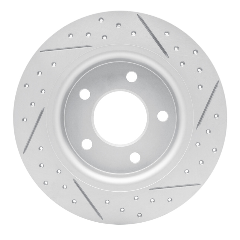 Mazda 3 Brake Rotor (1) - Rear Left - DFC - Drilled & Slotted Geoperformance - `04-`13