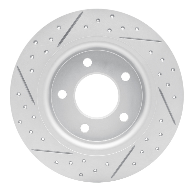 Mazda 3 Brake Rotor (1) - Rear Right - DFC - Drilled & Slotted Geoperformance - `04-`13
