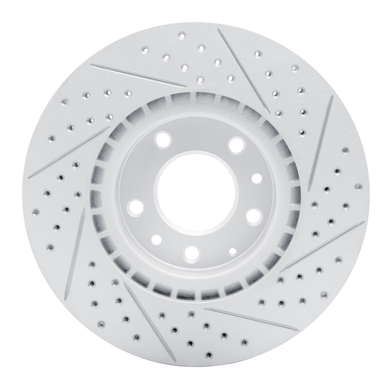 Mazda Rx-8 Brake Rotor (1) - Front Left - DFC - Drilled & Slotted Geoperformance - `04-`08