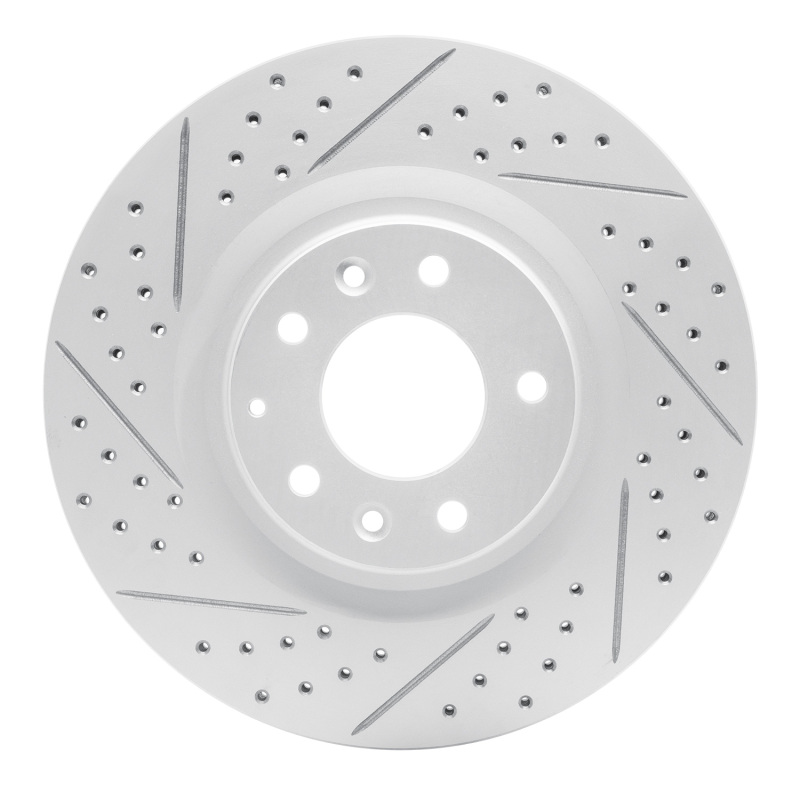 Mazda Rx-8 Brake Rotor (1) - Front Left - DFC - Geoperformance Rotor - Drilled & Slotted - `04-`11