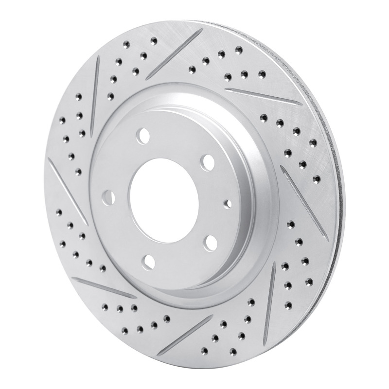 Mazda Rx-8 Brake Rotor (1) - Rear Left - DFC - Geoperformance Rotor - Drilled and Slotted - `04-`11