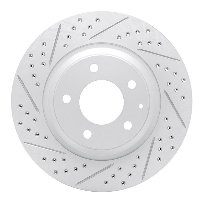 Mazda Rx-8 Brake Rotor (1) - Rear Left - DFC - Geoperformance Rotor - Drilled and Slotted - `04-`11