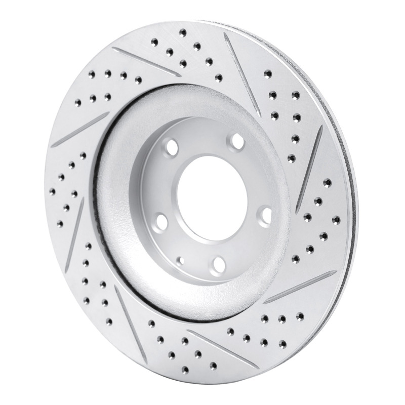 Mazda Rx-8 Brake Rotor (1) - Rear Left - DFC - Geoperformance Rotor - Drilled and Slotted - `04-`11