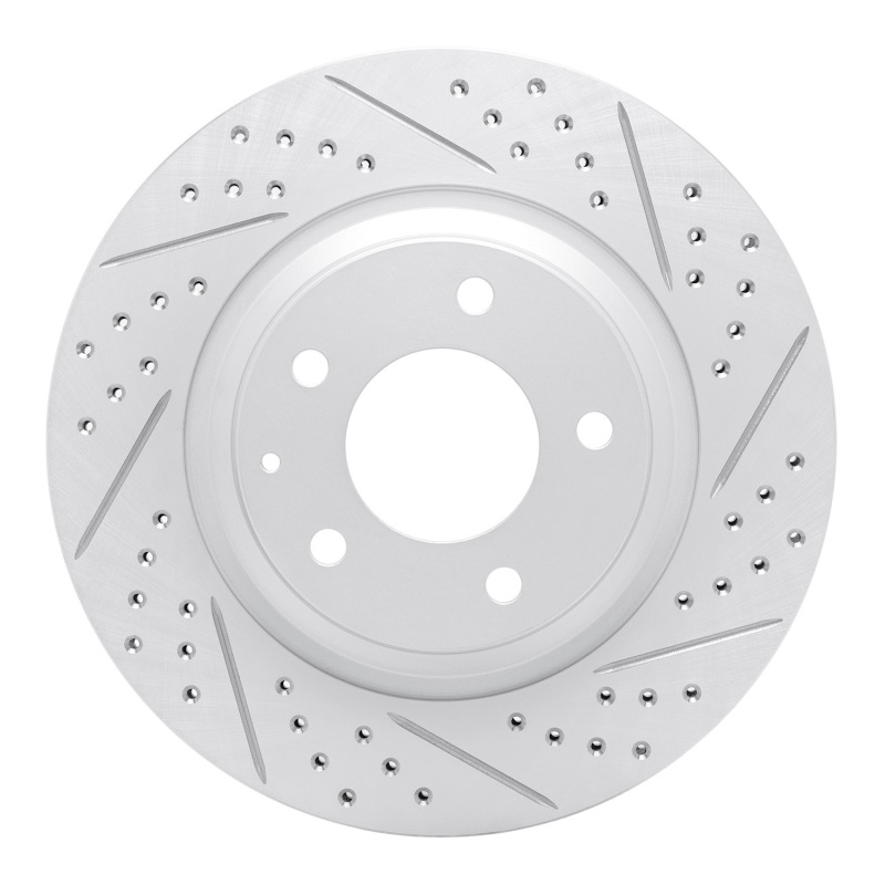 Mazda Rx-8 Brake Rotor (1) - Rear Right - DFC - Drilled & Slotted Geoperformance - `04-`11