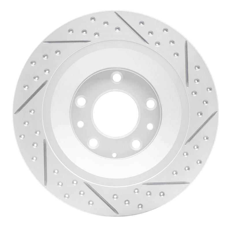 Mazda 6 Brake Rotor (1) - Rear Left - DFC - Geoperformance Drilled & Slotted - `06-`07
