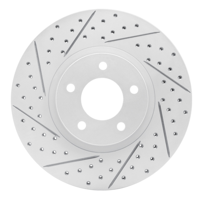 Mazda 3 Brake Rotor (1) - Front Left - DFC - Geoperformance Drilled & Slotted - `07-`13