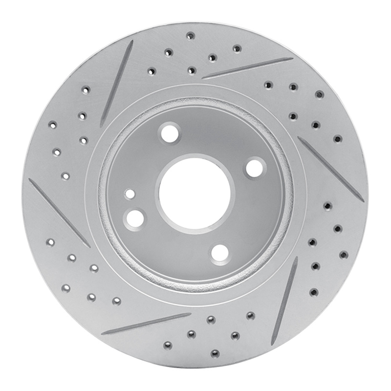 Mazda 2 Brake Rotor (1) - Front Right - DFC - Drilled & Slotted Geoperformance - `11-`15